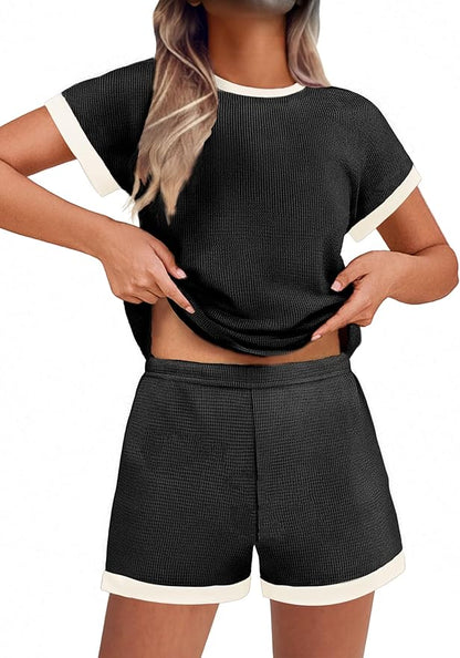 Summer Striped Knit Lounge Set