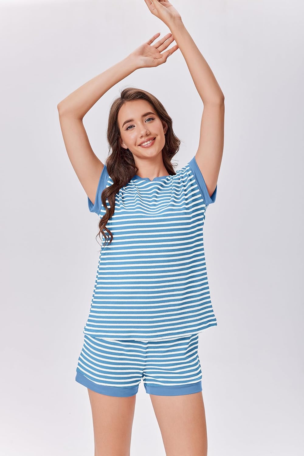 Summer Striped Knit Lounge Set