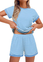 Summer Striped Knit Lounge Set